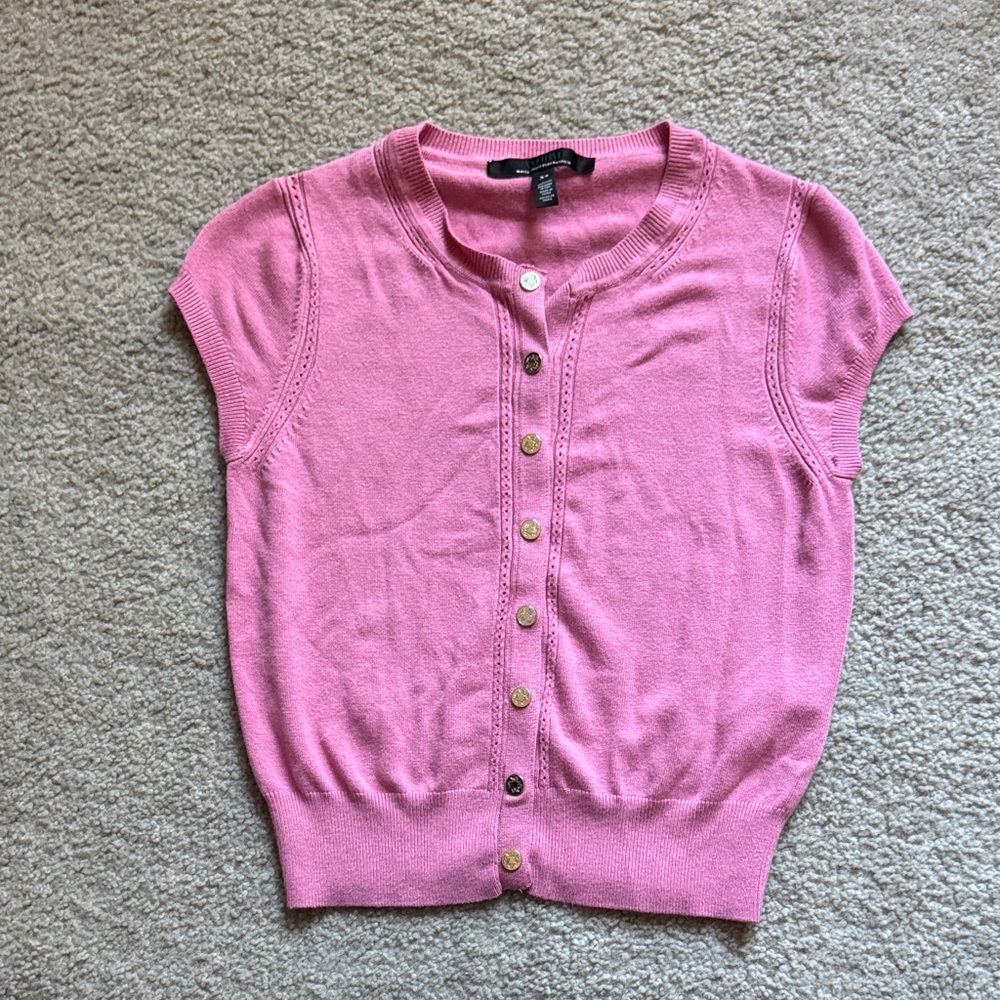 White House Black Market Rose Cardigan